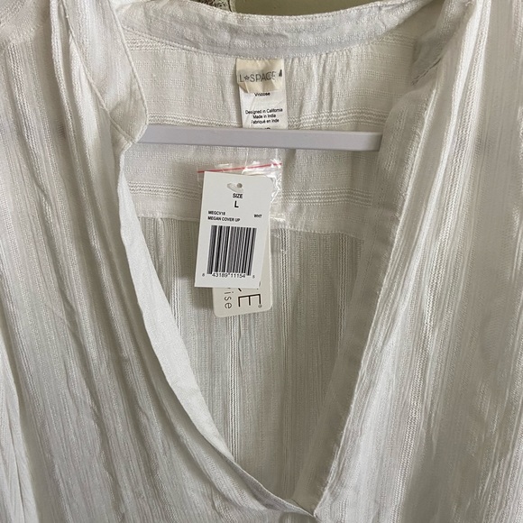 ❌SOLD❌NWT L’Space Megan Coverup Large White Sold Out! - Picture 5 of 6